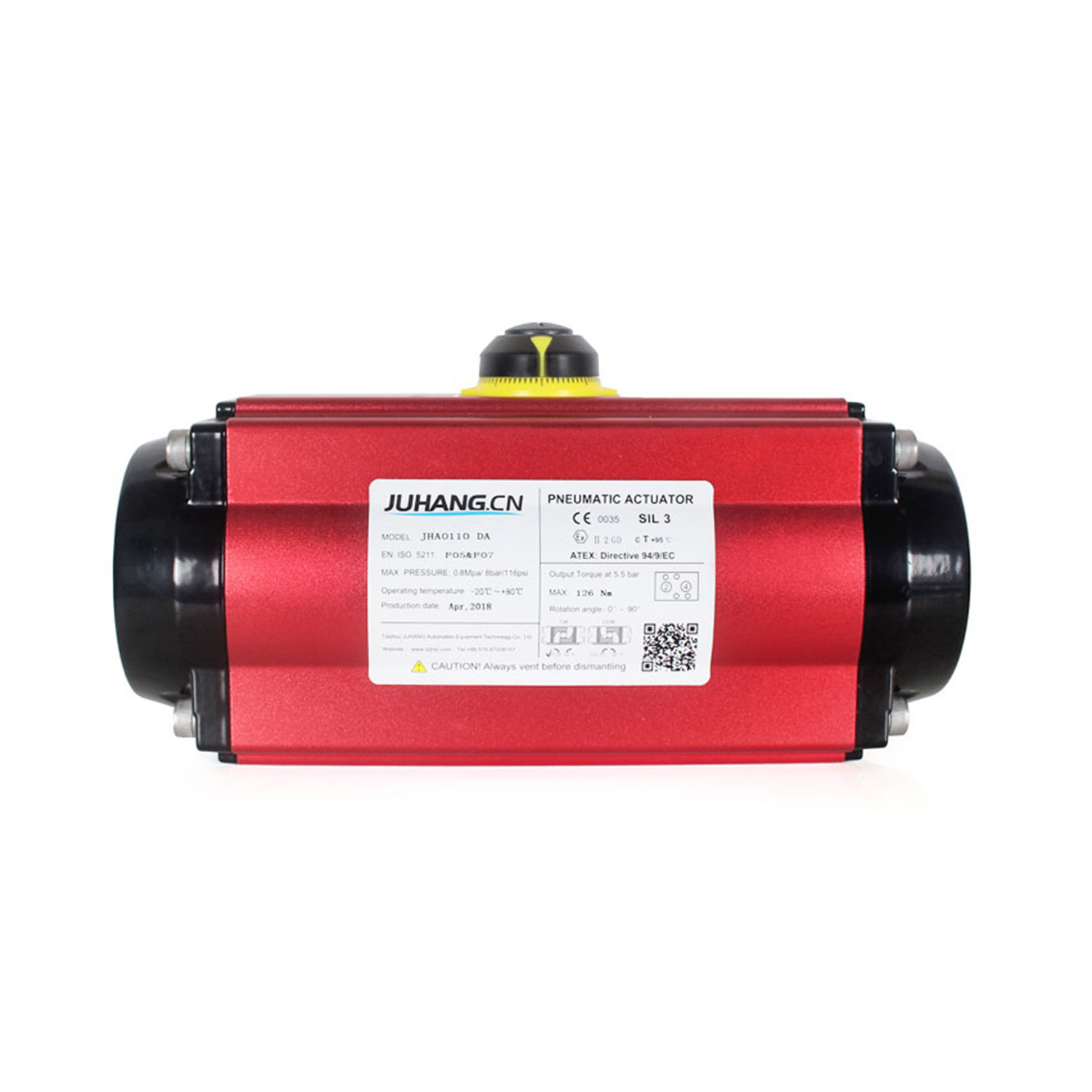 Actuator Pneumatic Actuator eta Pinion Jha0110da aktore bikoitza